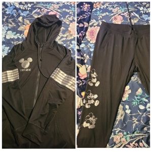 Mickey Mouse Hoodie w/ Joggers (together) Workout Attire